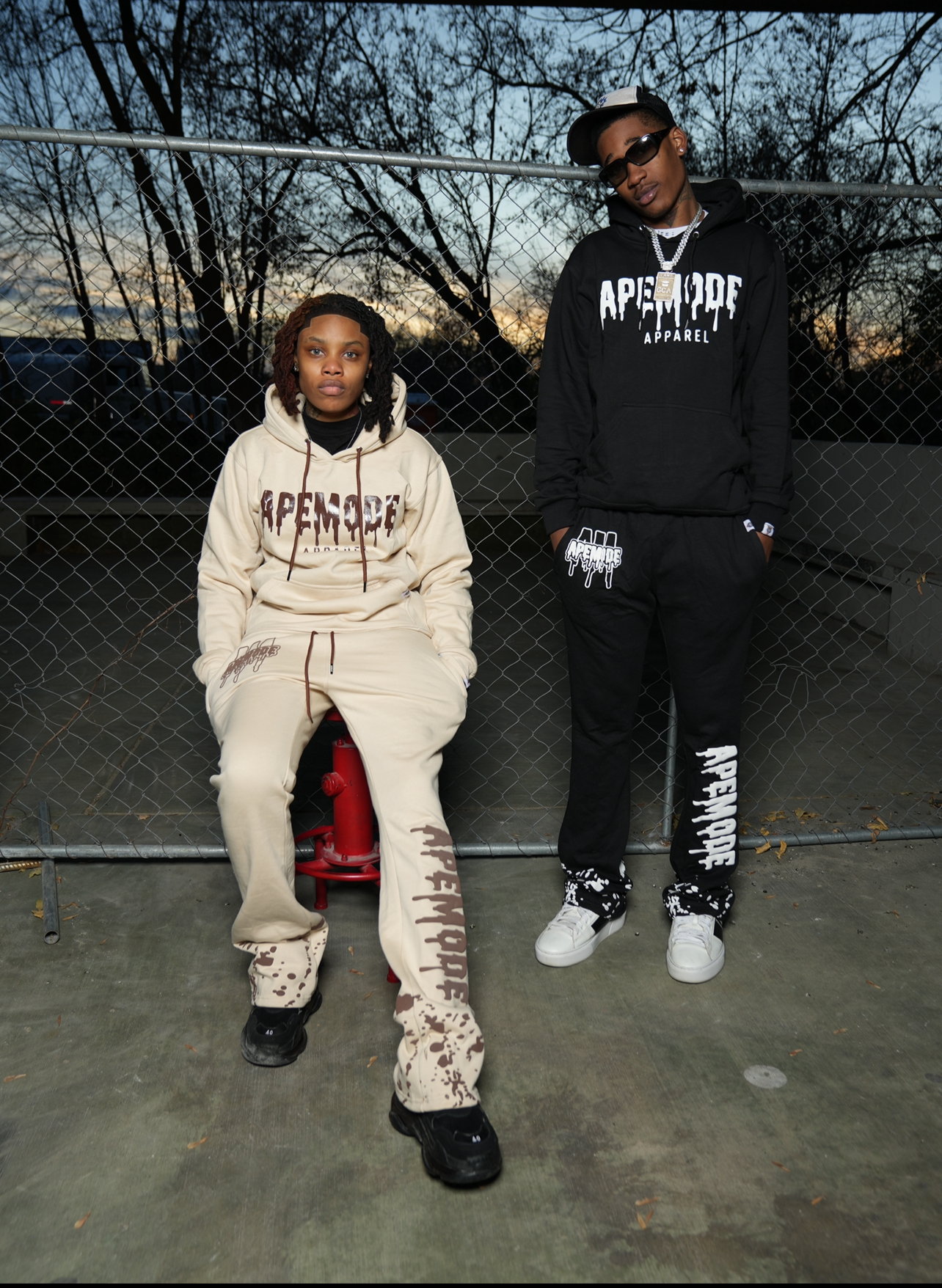 “AM” Flared Pants - ApeModeApparel
